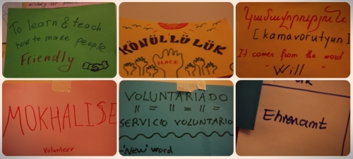 Language of volunteering!